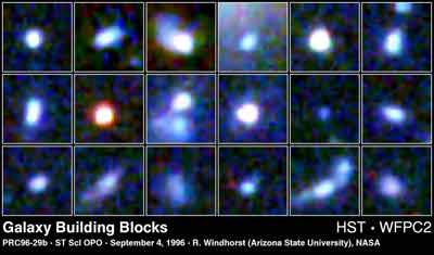 Galaxy Building Blocks (HST image)