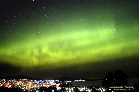 Aurora Australis over Hobart