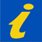 AVIC logo: Yellow i on blue background