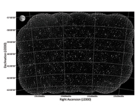 A 50 square degree image produced with CSIRO's BETA instrument, revealing over 2000 sources in an area of the sky equivalent to 250 full moons. Credit: CSIRO.
