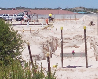 Construction has begun on CSIRO's new Murchison Support Facility (MSF) in Geraldton. Credit: Priscilla Clayton, CSIRO.