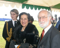 Photo: Professor Marie Bashir and Professor Ron Ekers at Dover Heights