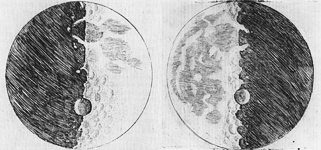 Galileo's drawings of the Moon
