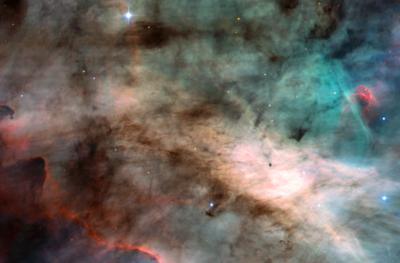 Star forming region in the Omega Nebula