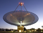 The Parkes radio telescope at dusk
