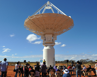 The ASKAP antennas naming ceremony at the MRO. Credit: Dragonfly Media.