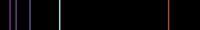 Emission or bright line spectrum