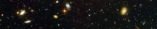 Section of the Hubble Ultra-Deep Field image