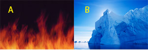 Fire and iceberg